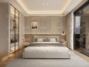 现代简约大平层主卧