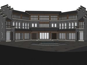 中式会所多层徽派