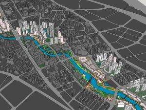 河沿岸棚户区改造城市
